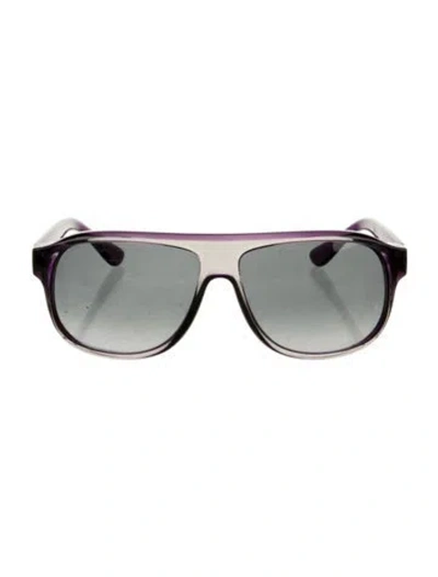 Pre-owned Tod's Aviator Gradient Sunglasses In Black