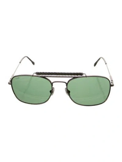 Pre-owned Tod's Aviator Tinted Sunglasses In Black