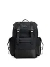 Tod's Backpack In Fabric And Leather Medium In Black