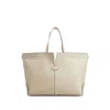 Tod's Leather Tote Bag In Neutral