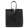Tod's Di Bag Folio Small Embossed Leather Tote In Black