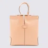 Tod's Stitched Contrast Rectangular Tote With Top Handles