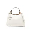 Tod's Micro Logo-charm Tote Bag In White