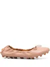 Tod's Tods Bubble Leather Ballerina Flat