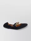 Tod's Ballerina Shoes Suede Gommini Accents In Blue