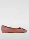 Tod's Dark Pink Flats In Wisteria