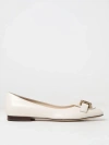 Tod's Woman Loafers Off White Size 7.5 Leather