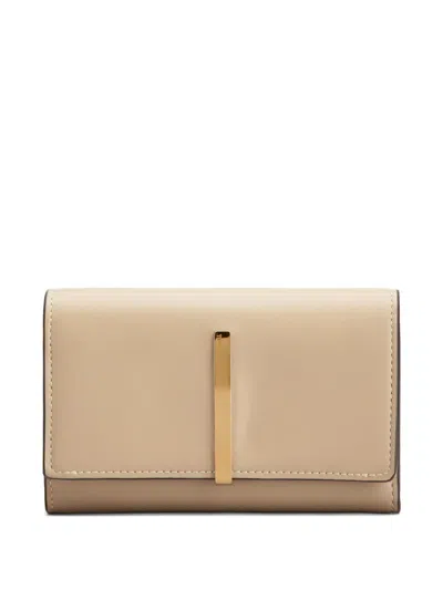 Tod's Bar Tri-fold Wallet In Neutral