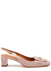 Tod's Tods Barretta 50 Smoothed Leather Slingback Pumps In Pink
