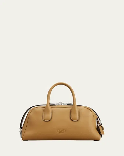TOD'S BAULETTO ZIP LEATHER TOP-HANDLE BAG