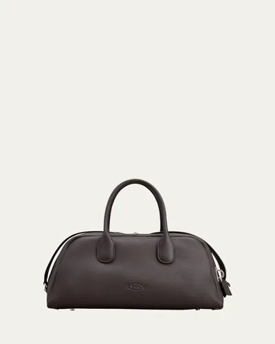 TOD'S BAULETTO ZIP LEATHER TOP-HANDLE BAG