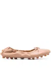 Tod's Beige Gommino Ballerina Shoes In Beige