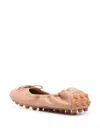 Tod's Beige Gommino Ballerina Shoes In Leather Woman In Neutral