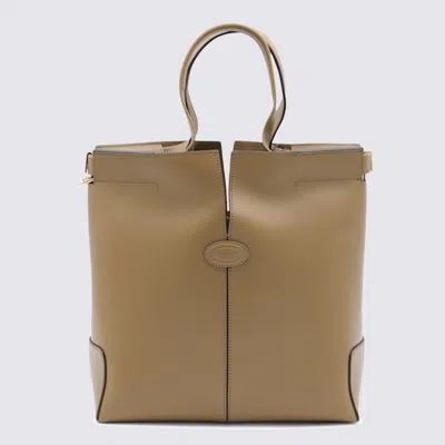 Tod's Tods Beige Leather Totes