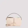 TOD'S BEIGE NATURAL GRAINED LEATHER T TIMELESS CAMERA BAG