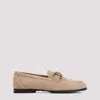 Tod's Kate Suede Loafer In Beige