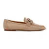 TOD'S BEIGE SUEDE LEATHER LOAFERS