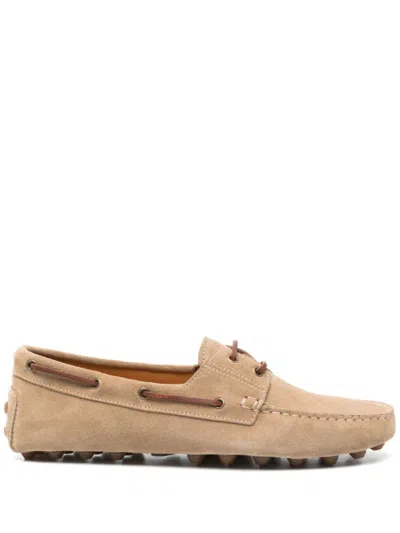 Tod's Beige Suede Loafers