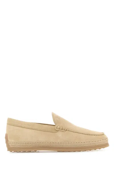 TOD'S BEIGE SLIP ON LOAFERS
