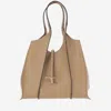 Tod's Beige T Timeless Medium Tote In Sand