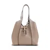 Tod's Beige T Timeless Small Tote In Sand