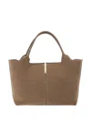 Tod's Beige Tote Bag In Brown
