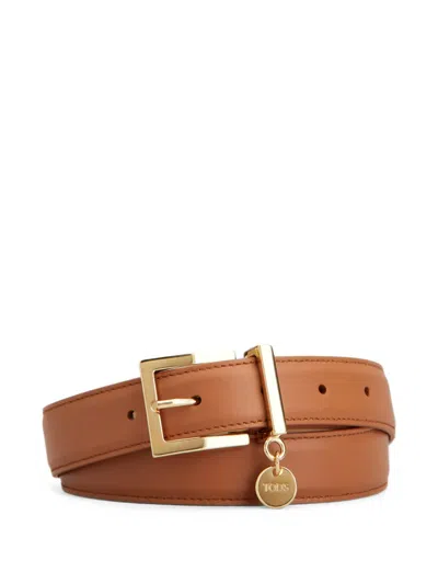 Tod's Belt In Leather In Brown