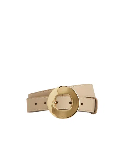 Tod's Belt In Leather In Natural Color