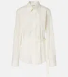 Tod's Belted Cotton Poplin Shirt