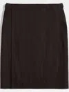 Tod's Belted Midi Skirt In Brown
