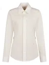 Tod's Belted Point-collar Shirt In White