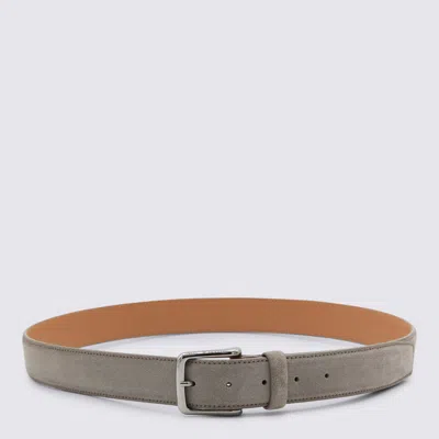 Tod's Suede Finish Belts Adjustable Length Design In Neutral