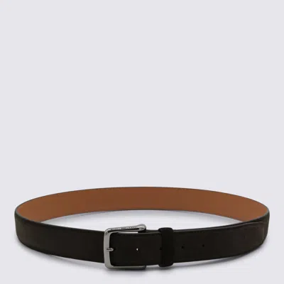 Tod's Suede Finish Belts Adjustable Length Design In Black