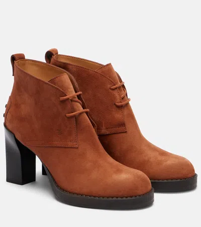 Tod's Bh Bootie 80 Suede Ankle Boots
