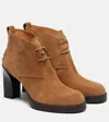 Tod's Bh Bootie 80 Suede Ankle Boots