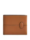 Tod's Bi-fold Leather Wallet In Brown