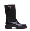 Tod's Buckle-detail Leather Boots In Black