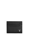Tod's Credit Card Holder In Leather In Black