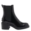 Tod's Janeiro Gomma Leather Chelsea Boots In Black