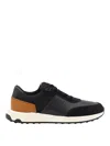 Tod's Leather And Technical Fabric Sneakers In Black