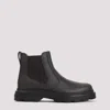Tod's Chunky Sole Leather Ankle Boots With Elastic Panels In Multi
