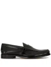 Tod's Black Leather Loafers For Men In Black
