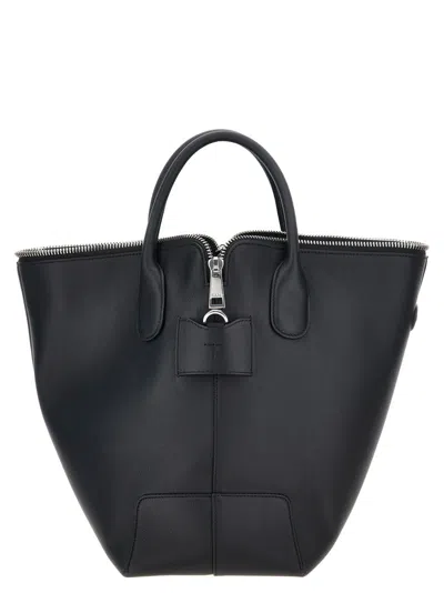 Tod's Black Di Swing Tote Bag