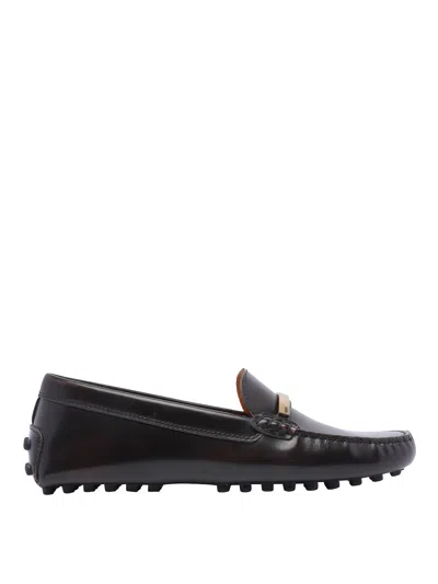 TOD'S BLACK GOMMINO LOAFERS