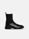 Tod's Black Leather Blend Ankle Boots In Black