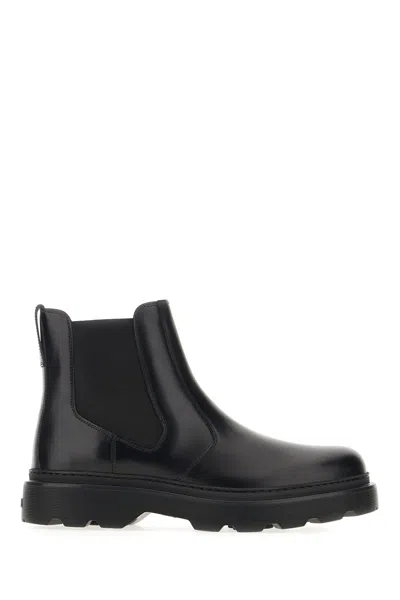 Tod's Black Leather Boots