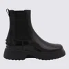 Tod's Black Leather Boots In Black