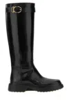 Tod's Leather Knee-high Boots In Black