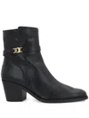 Tod's T65 Ankle Belt Shoes In Black