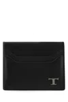 TOD'S BLACK LEATHER CARD HOLDER TODS